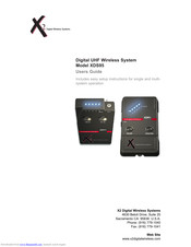 X2 Digital Wireless Systems XDS95 User Manual