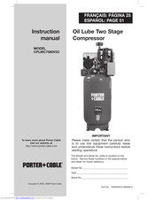Porter-Cable CPLMC7580V2C Instruction Manual