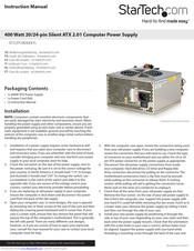 StarTech.com ATX2POW400HS Instruction Manual
