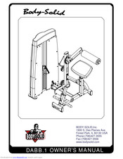 Body-Solid DABB.1 Owner's Manual