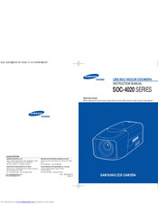 Samsung SOC-4020 SERIES Instruction Manual