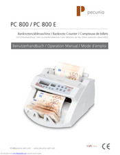Pecunia PC 800E Operation Manual