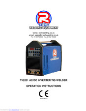 Rtech TIG201 Operation Instructions Manual