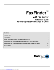 Multitech FaxFinder Reference Manual