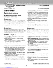 sunjoe TRJ609E Operator's Manual