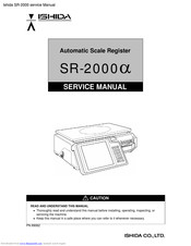 Ishida SR-2000 alpha Service Manual