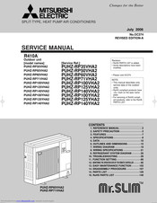 Mitsubishi Electric Puhz-Rp125Vha2 Manuals | Manualslib