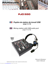 RAM PJO 550 User Manual