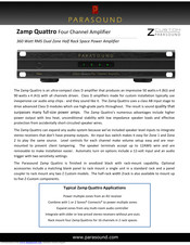 Parasound Zamp Quattro Brochure & Specs
