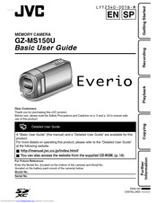 JVC Everio GZ-MS150U Basic User's Manual