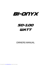 Premier Builders Guild Two-Rock Bi-ONYX Owner's Manual