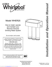 Whirlpool WHER25 Installation And Operation Manual