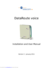 Telecom FM DataRoute voice Installation And User Manual