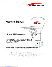 Raider Outboard Motor Owner's Manual