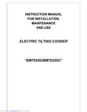 Firex Easybratt BM7E050 Instruction Manual For Installation, Maintenance And Use