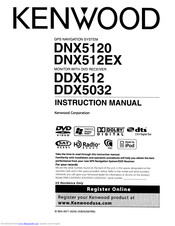 Kenwood DDX-512 - DVD Player With LCD monitor Instruction Manual
