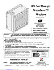 Omni Group GREEN SMART 864 Installation Manual