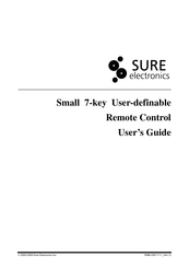 Sure Electronics 7-key user-definable infrared remote control User Manual