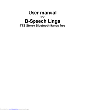 B-Speech Lingua User Manual