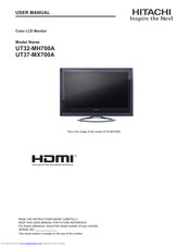 Hitachi UT32-MH700A User Manual