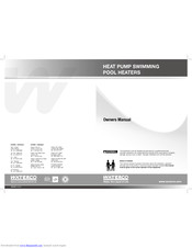 Waterco HEAT PUMP SWIMMING POOL HEATERS Owner's Manual