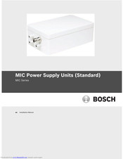 Bosch MIC Series Installation Manual
