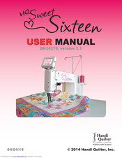 Handi Quilter HQ Sweet Sixteen QM30270 User Manual