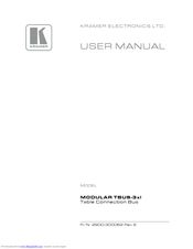 Kramer MODULAR TBUS-3xl User Manual