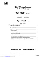 Toshiba CS3330BLi Speci?Cations