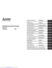 Mitsubishi Electric MSZ-A12YV SERIES Operating Instructions Manual