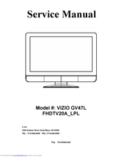 Vizio FHDTV20A_LPL Service Manual