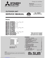 Mitsubishi Electric MUZ-A24NA Service Manual