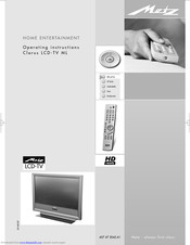 Metz Clarus LCD-TV ML Operating Instructions Manual