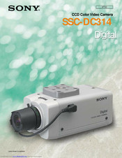 Sony Super HAD CCD SSC-DC314 Quick Start Manual