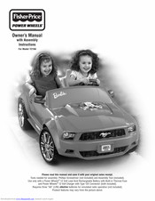 Fisher-Price Power Wheels Y2194 Owner's Manual With Assembly Instructions