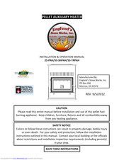 England’s Stove Works 55TRPAH Installation & Operation Manual