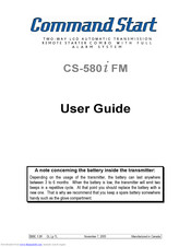 Command Start CS-580i FM User Manual
