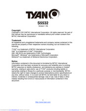 Tyan S5532 User Manual