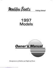 Malibu Boats 1997 Owner's Manual