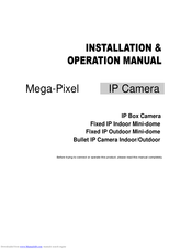 DynDNS Mega-Pixel Installation & Operation Manual