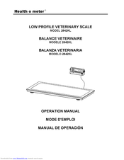 Health O Meter 2842KL Operation Manual