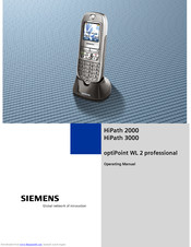Siemens optiPoint WL 2 professional Operating Manual