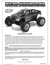 Team Losi Micro-HIGHroller Operation Manual