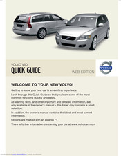 Volvo V50 Quick Manual