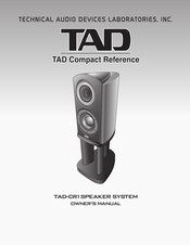 TAD TAD-CR1 Owner's Manual