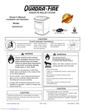 Quadra-Fire SANTAFE-B1 Owner's Manual