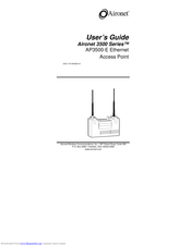 Aironet AP3500-E User Manual