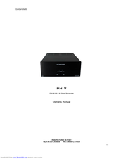 Goldenote PH 7 Owner's Manual