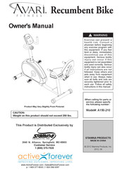 Avari Fitness Recumbent Bike A150-210 Owner's Manual