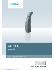 Siemens Orion SP User Manual